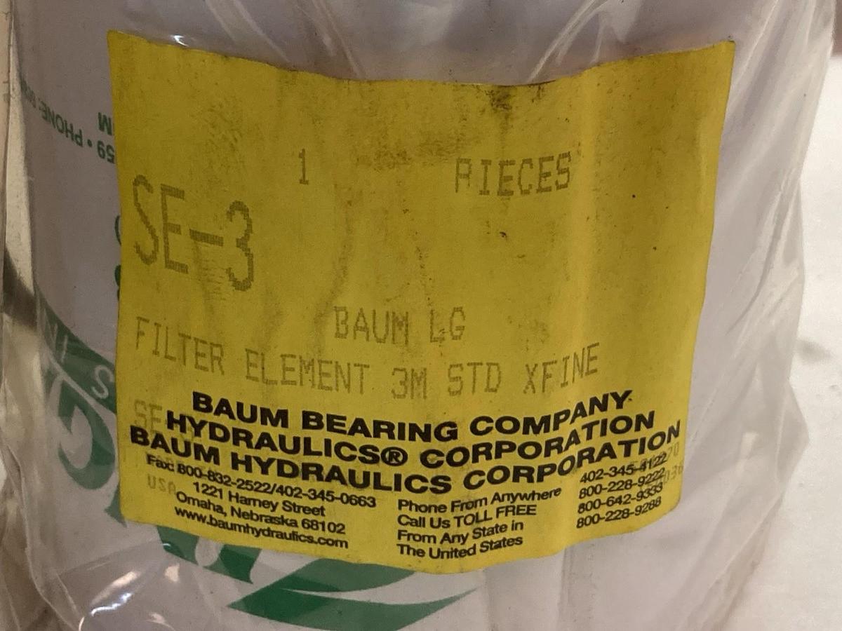 Baum Bearing Company,SE-3,Filter Element 3M STD