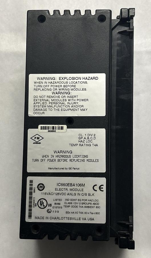 Used GE FANUC,IC660BBA106,GENIUS BLOCK I/O MODULE