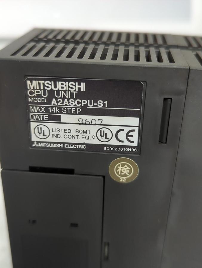 Used MITSUBISHI,A2ASCPU-S1,CPU UNIT MODULE PRE-OWNED