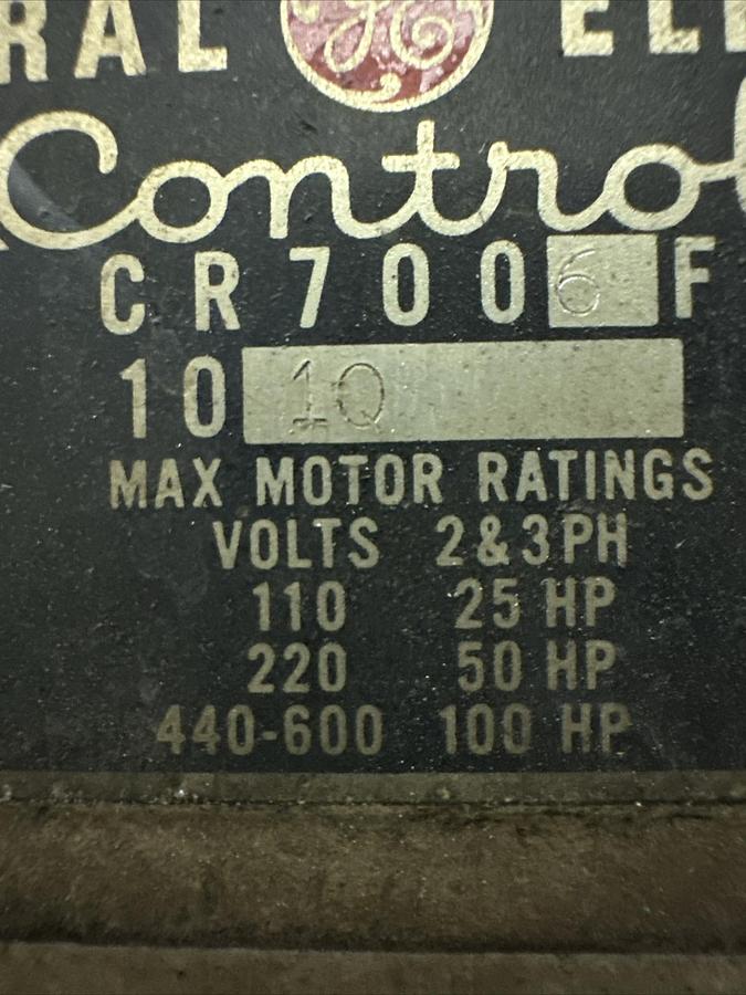 Used GE,CR7006F 101Q,Size 4 Starter