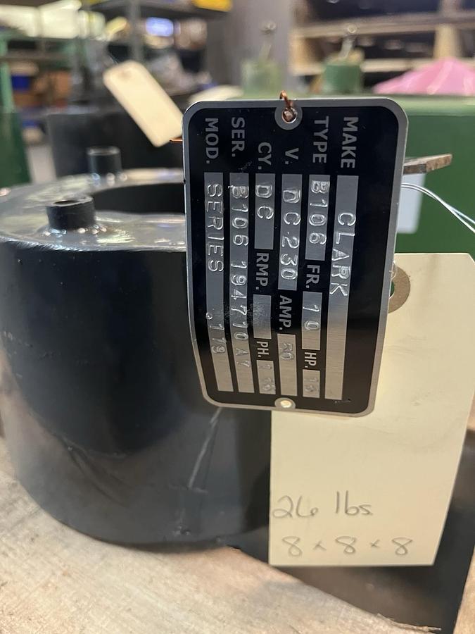 Used CLARK,B106,CRANE BRAKE DC SERIES COIL SIZE 10 230VDC 50A
