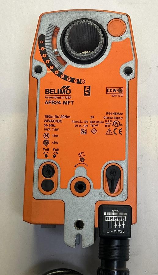 Used BELIMO,AFB24-MFT,DAMPER ACTUATOR 180IN-LB