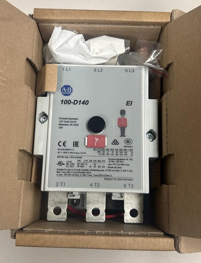 Used ALLEN BRADLEY,100S-D140EN22BC,SAFETY CONTACTOR NEW