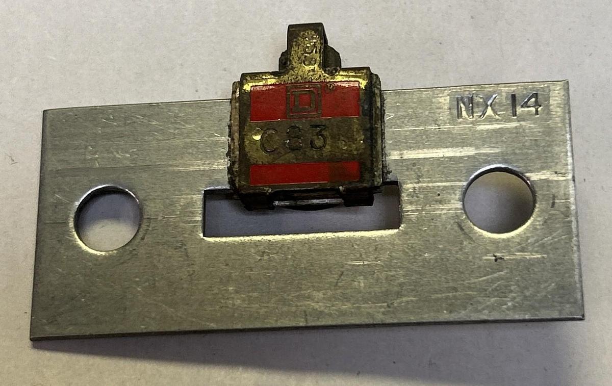 Used SQUARE D,C83,THERMAL OVERLOAD HEATER ELEMENT LOT OF 3