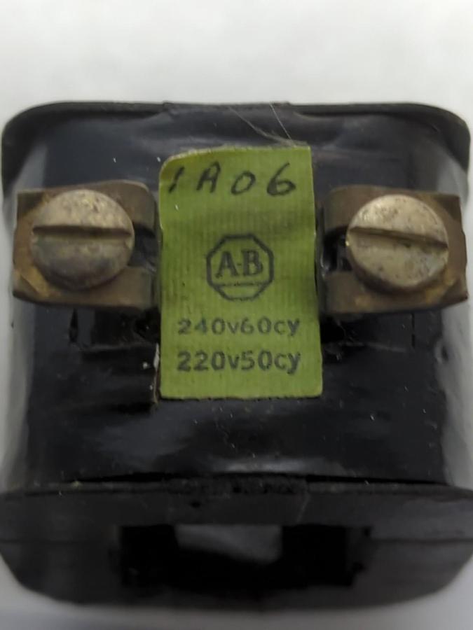 Used ALLEN-BRADLEY,1A06,COIL 240V 60HZ/CY 220V 50HZ/CY PRE-OWNED