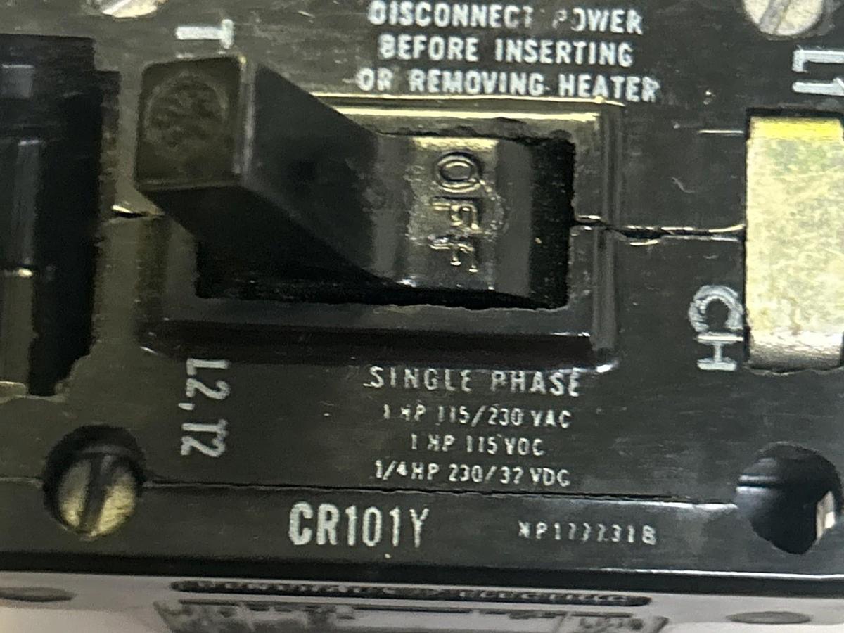 Used GENERAL ELECTRIC,CR101Y,MANUAL STARTER LOT OF 2