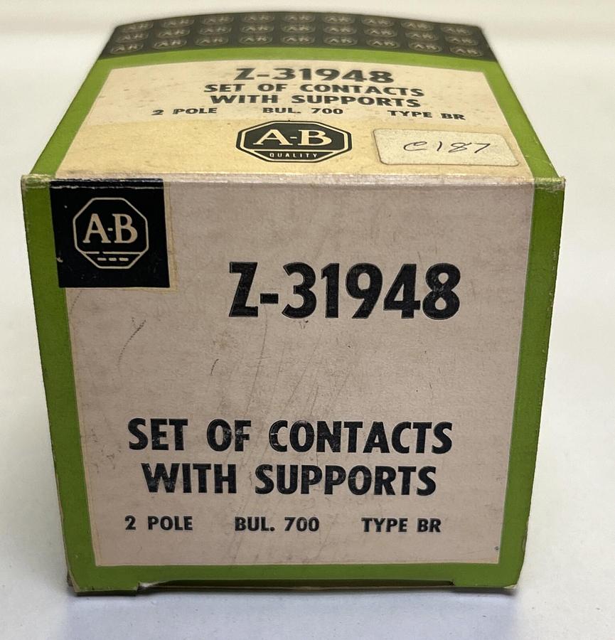 Used ALLEN BRADLEY,Z-31948,SET OF CONTACTS NEW