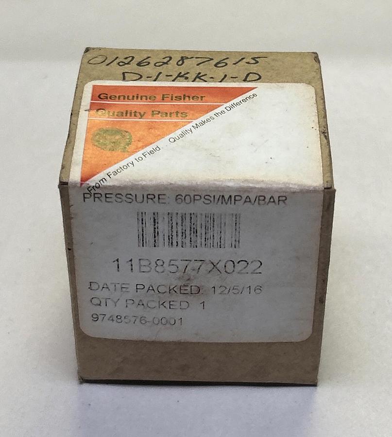 EMERSON FISHER,11B8577X022,PRESSURE GAUGE 0-60 PSI NOS