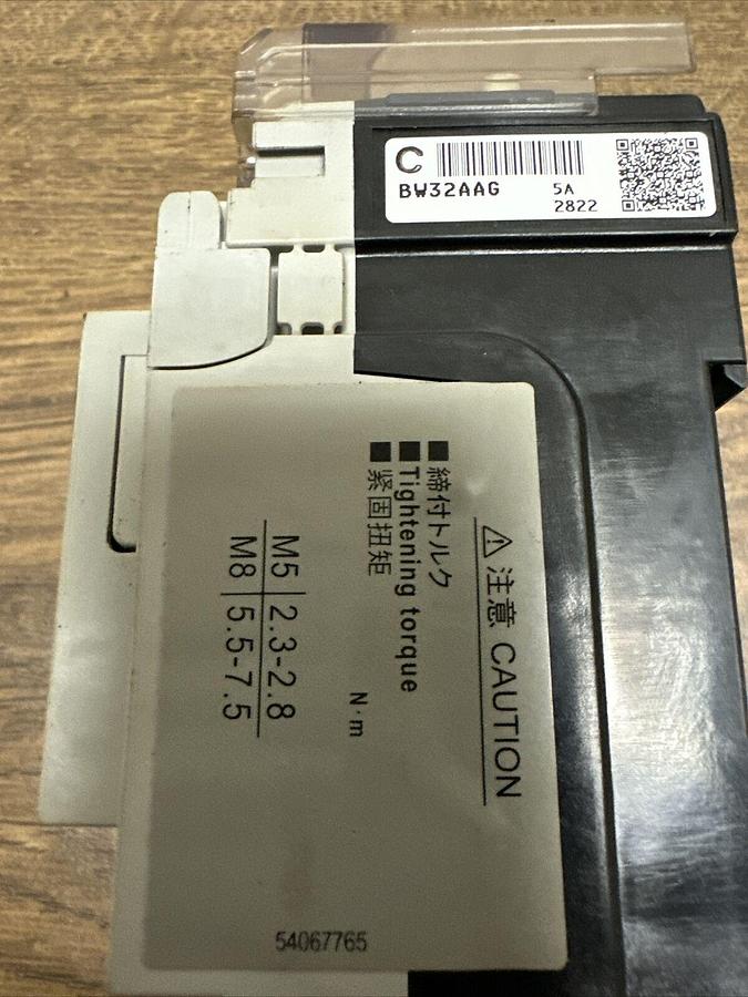 Used Fuji Electric,BW32AAG-2P005,Auto Breaker