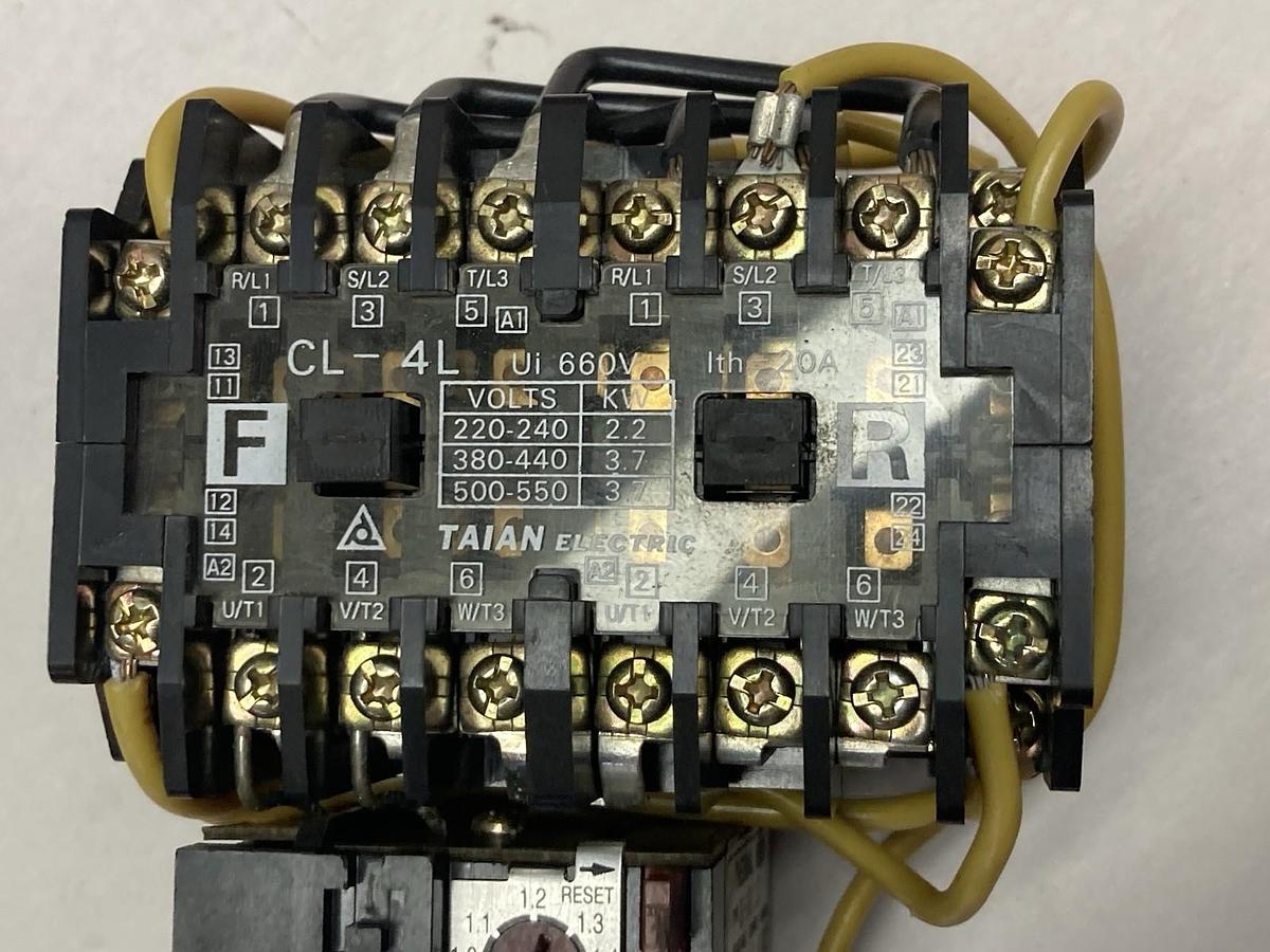 Used Taian,CL-4L,Electronic Contactor w/Thermal Relay RH-10E/1.2C