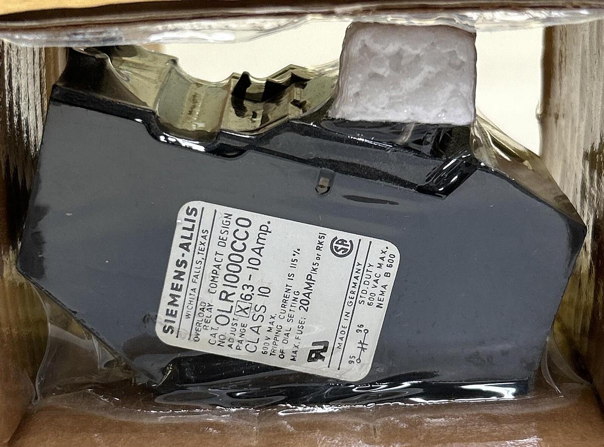 SIEMENS-ALLIS,OLR1000CC0,OVERLOAD RELAY NOS