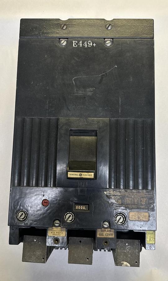 Used GENERAL ELECTRIC,TKM836F000,CIRCUIT BREAKER 800A 600V 3P