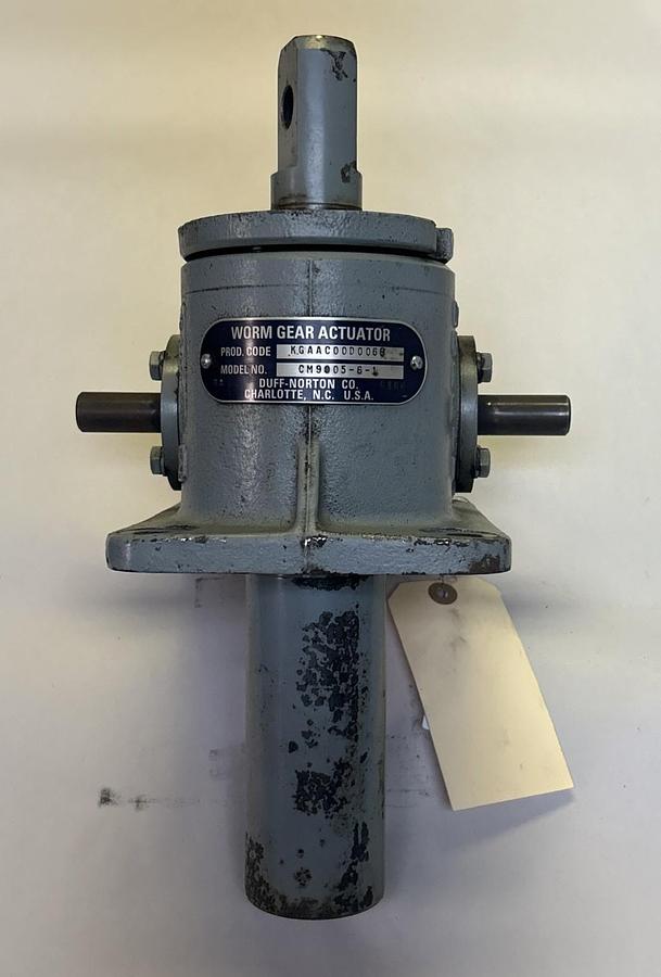 Used DUFF NORTON,CM9005-6-1,WORM GEAR ACTUATOR