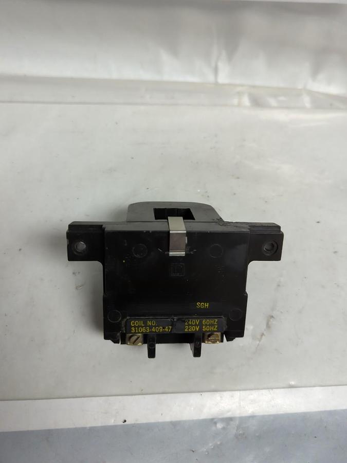 Used SQUARE D,31063-409-47,MAGNETIC COIL 240/220V 60/50HZ  PRE-OWNED