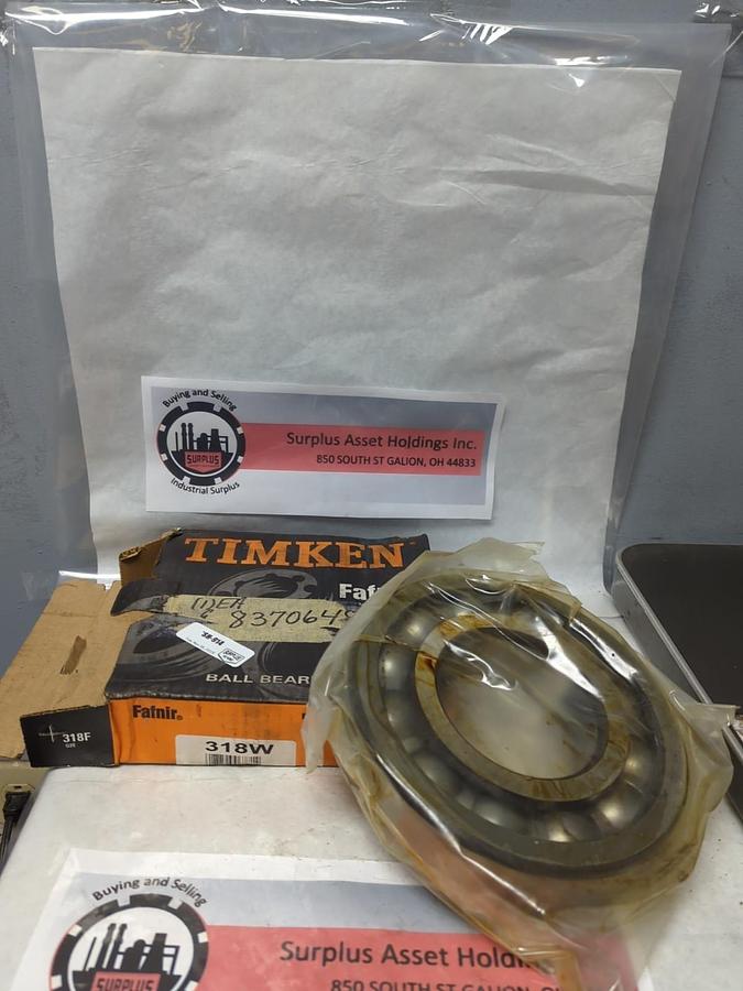 TIMKEN,318W,DEEP GROOVE ROLLER BEARING 90MM NOS