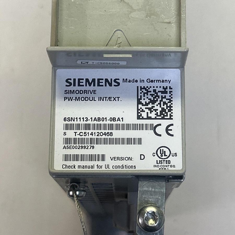 Used SIEMENS,6SN1113-1AB01-0BA1,SIMODRIVE PULSED RESISTOR MODULE