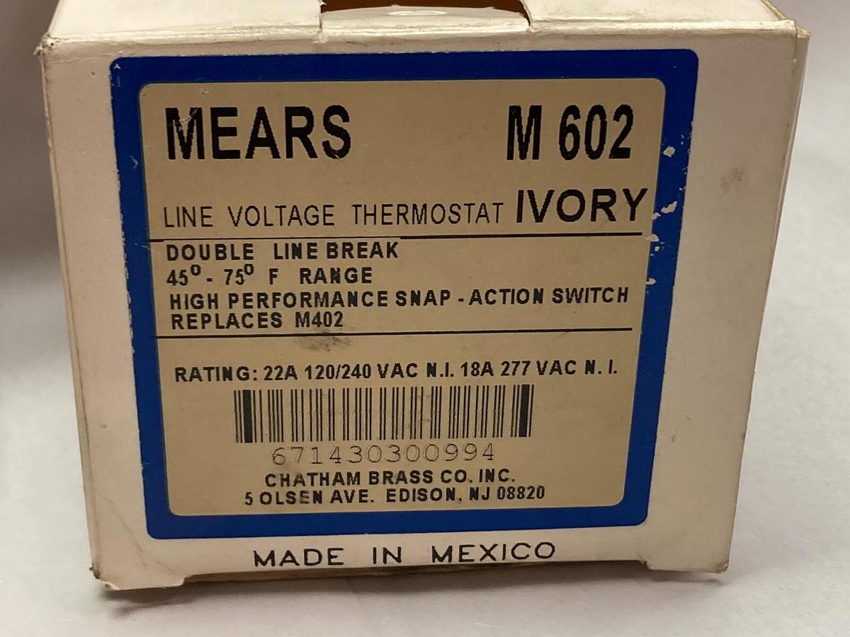 Used Mears,M602,White DP T-stat Thermometer
