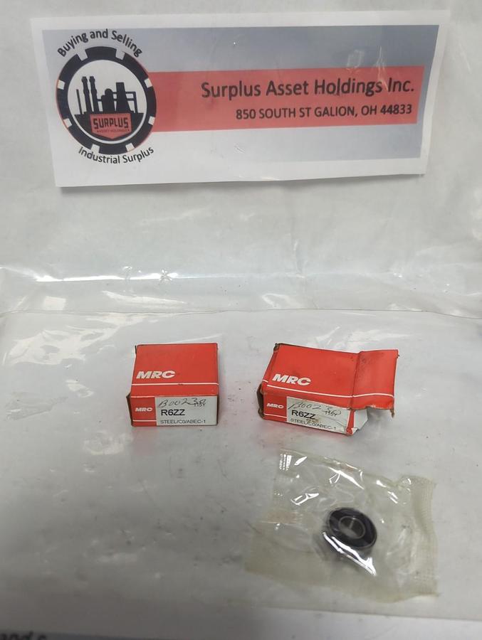 MRC,R6ZZ,BALL BEARING LOT OF 2 NOS