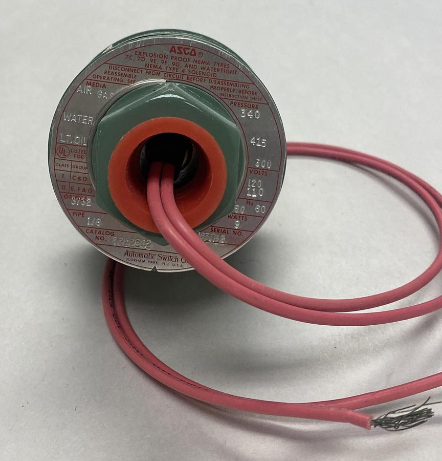 ASCO,8262C42,EXPLOSION PROOF VALVE NEW NO BOX