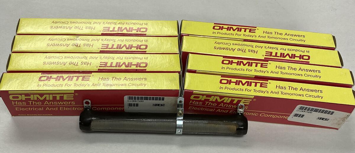 Used Ohmite,D100K500,Resistor 500 OHM Watt 100 Lot of 8 NOS
