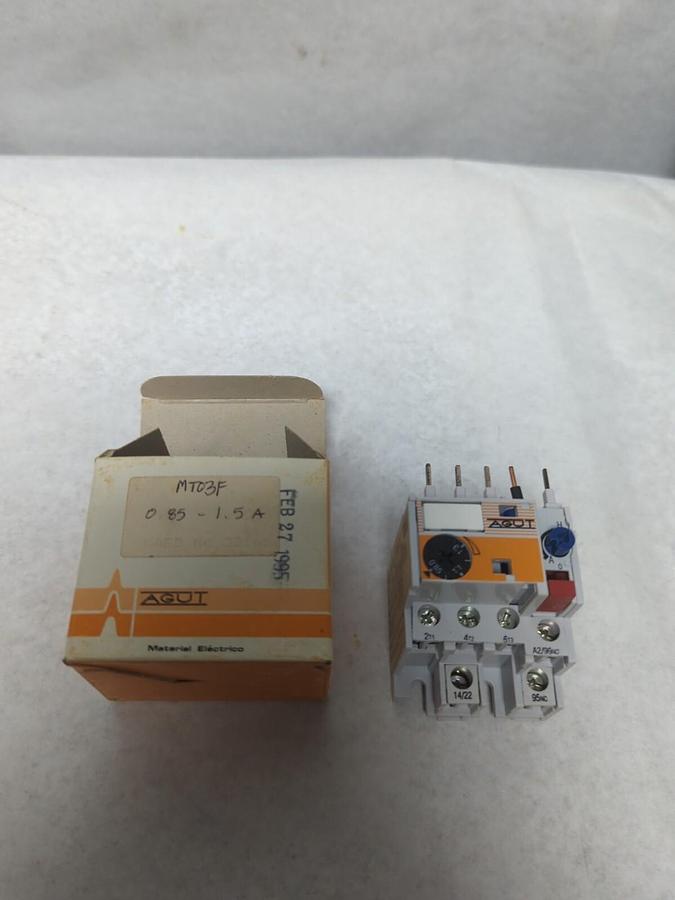 JOSLYN CLARK,MT03F,OVERLOAD RELAY AGUT 0.85-1.3A 600V NOS