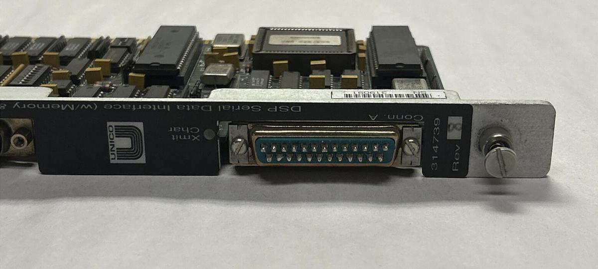 Used UNICO,314739,DSP SERIAL DATA INTERFACE MODULE BOARD