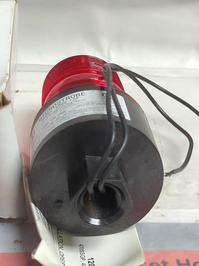 TOMAR,490S,MICROSTROBE INDICATOR LIGHT 120VAC RED NOS