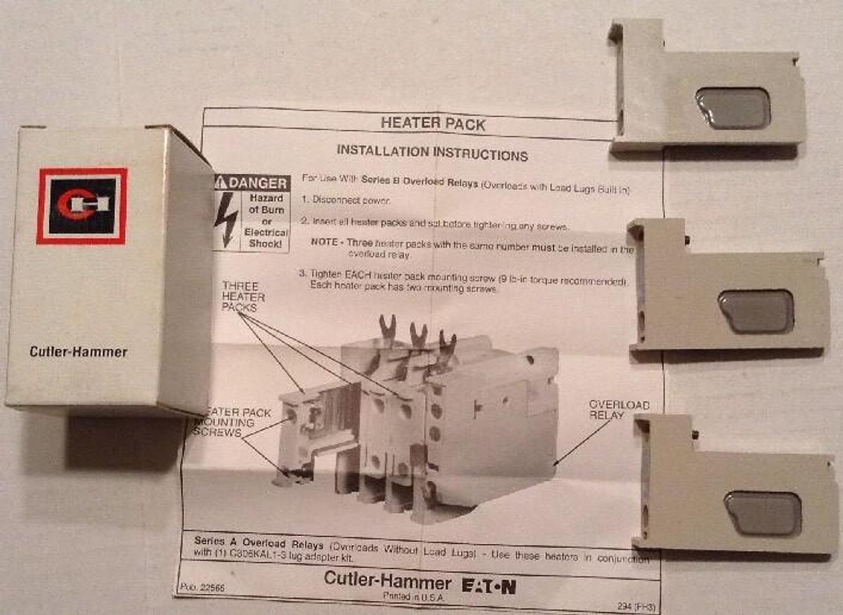 Cutler-Hammer,H2003B,Heater Pack LOT OF 3