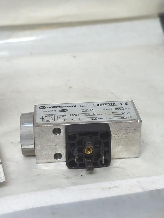 NORGREN,0880320,PRESSURE SWITCH 250V NOS