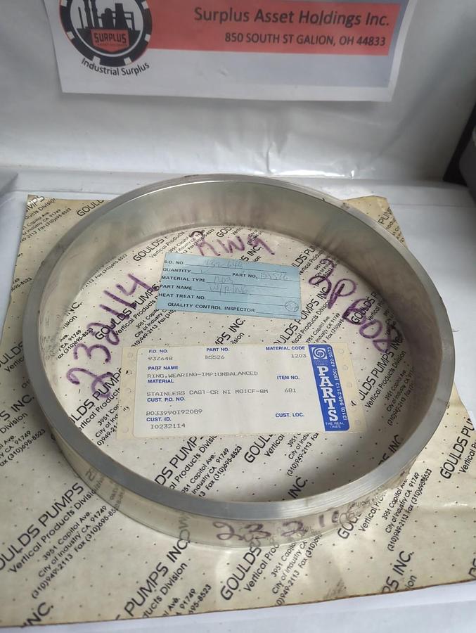 GOULD PUMPS,B5526,CASE WEAR RING NOS