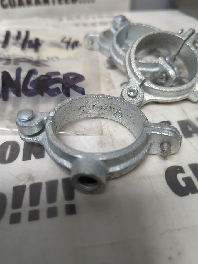 UNBRANDED,1-1/4 INCH,PIPE HANGERS LOT OF 4 NOS