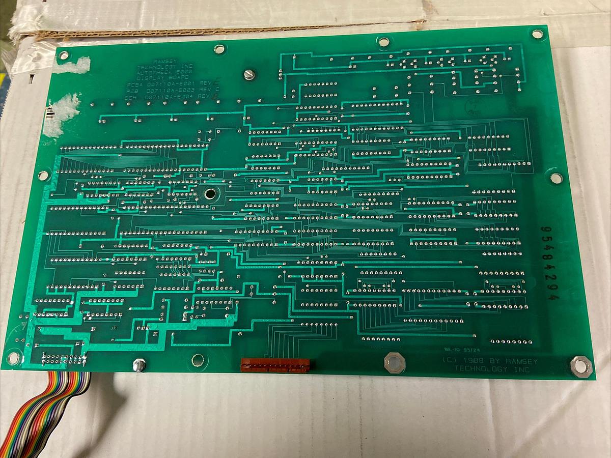 Used Ramsey Technolgy,8000 PCBA D07110A-E001,DISPLAY BOARD Rev E