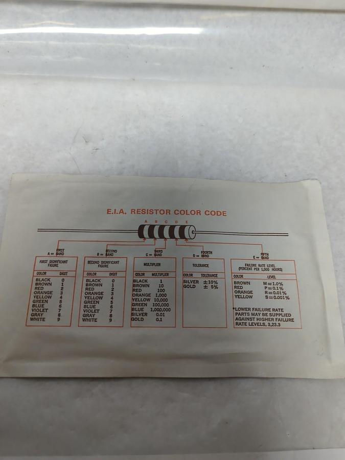 TRW,GBT 1/4,FIXED COMPOSTION RESISTOR 15 MEG 10% TOL PACK OF 50 PCS NOS