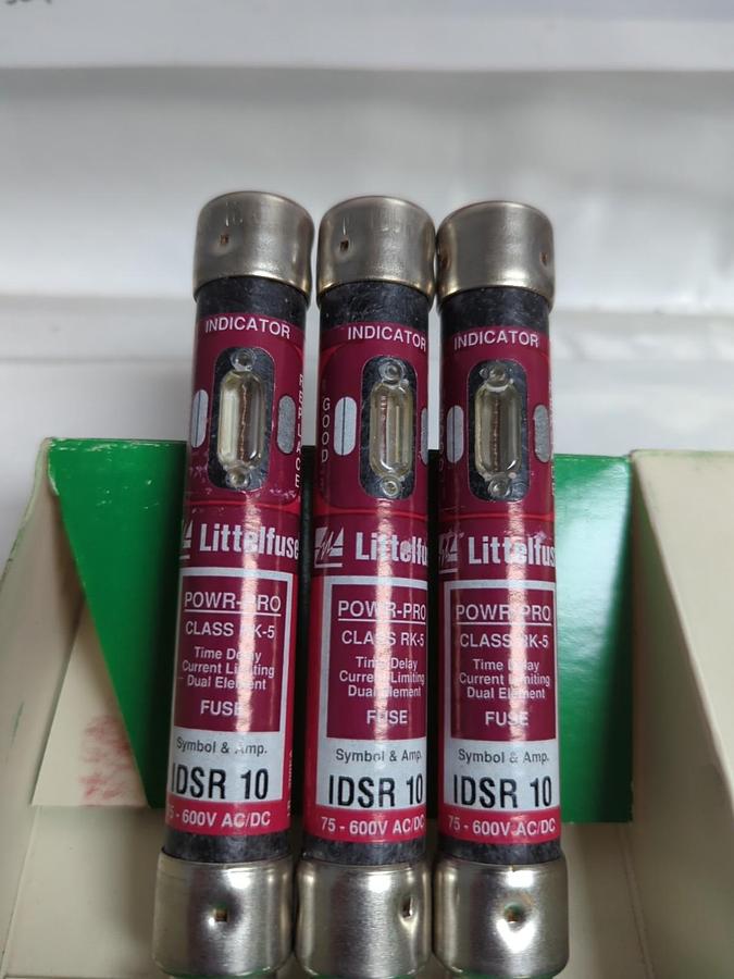 LITTELFUSE,IDSR10,INDICATOR FUSE 10 AMP LOT OF 3 NOS