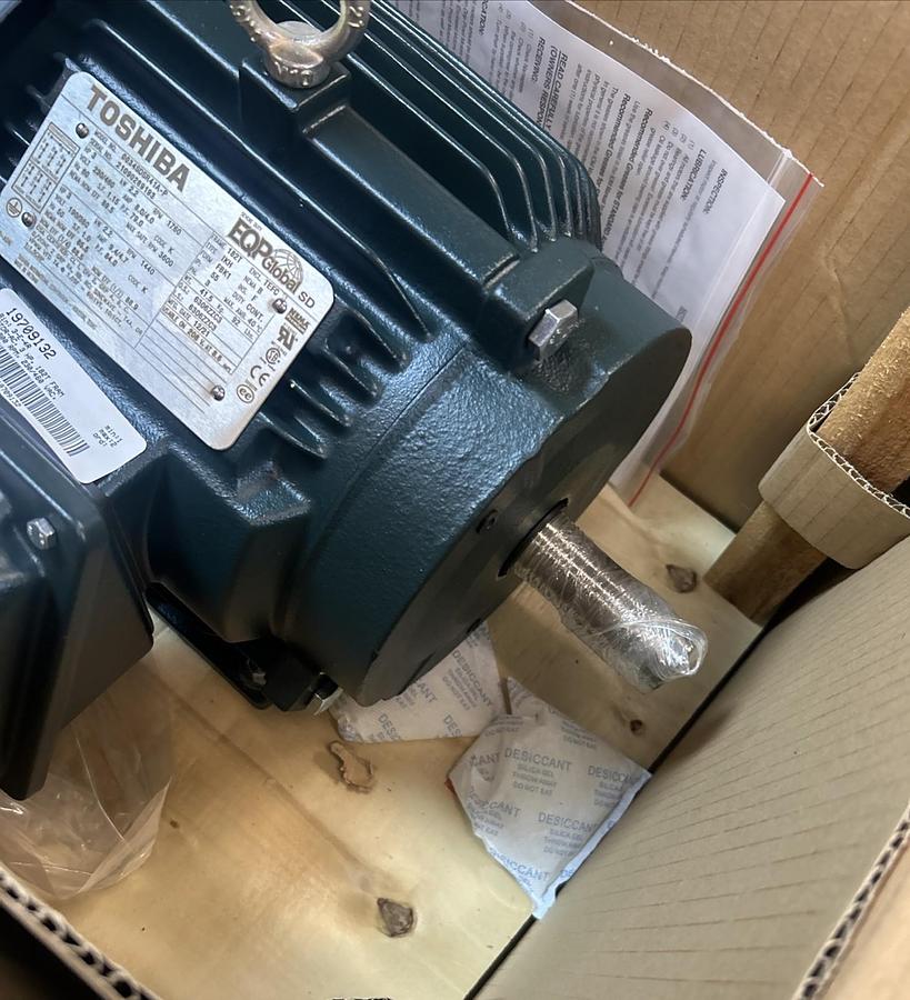 TOSHIBA,0034SDSR41A-P,MOTOR 3HP 1760RPM 230/460V 3PH 182T FRAME NOS