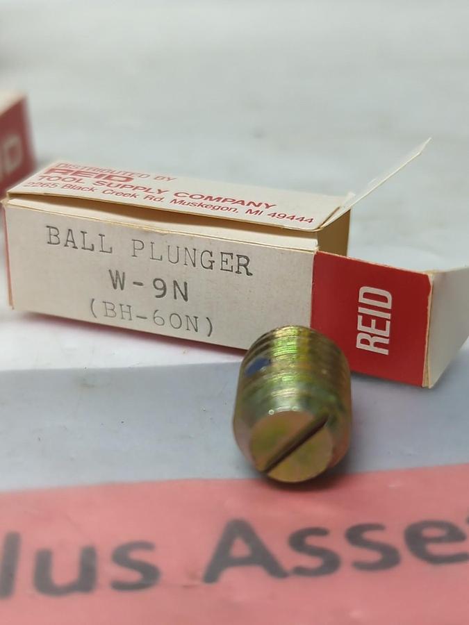 REID,W-9N,BALL PLUNGER BH-60N BOX OF 12 PCS NOS