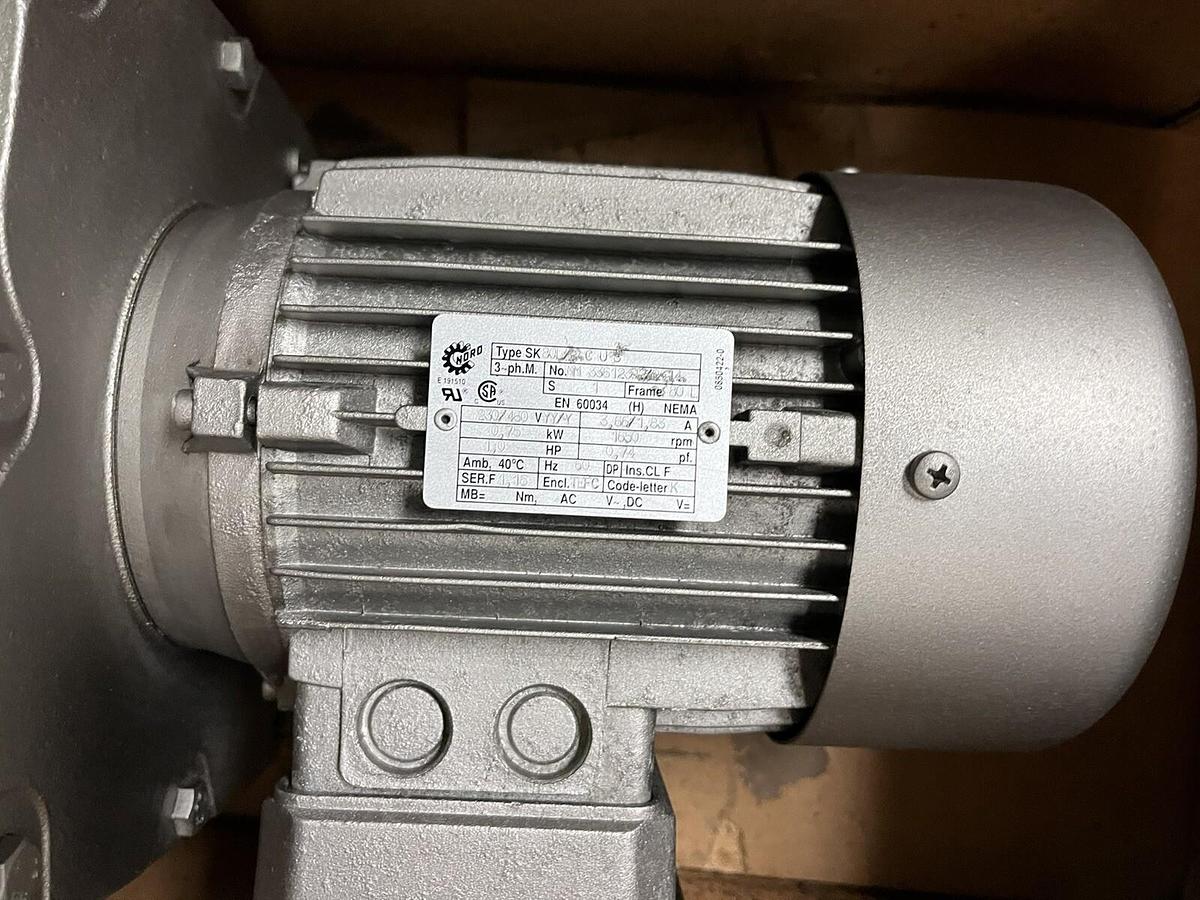 NORD,SK773-80L/4,GEARMOTOR RATIO 140/59 RPM 12 1HP