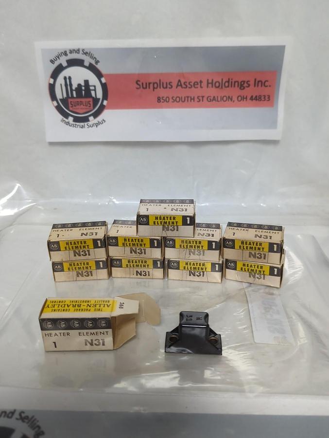 ALLEN BRADLEY,N31,THERMAL OVERLOAD HEATER ELEMENT LOT OF 10 NOS