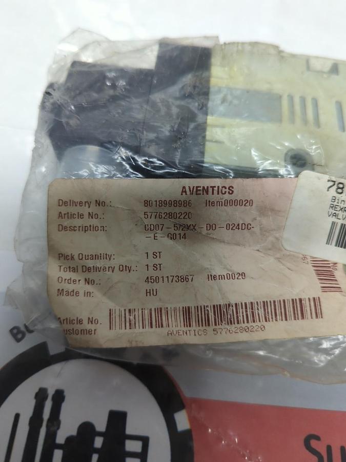 AVENTICS,5776280220,SOLENOID VALVE CD07-5/2XX-D0-024DC-EG014 NOS