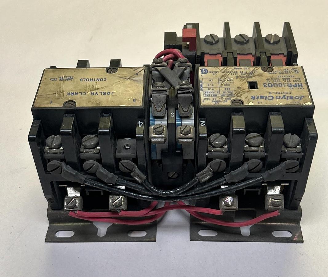 Used JOSLYN CLARK,HPR10U03,REVERSING STARTER SIZE 1 27A 600V
