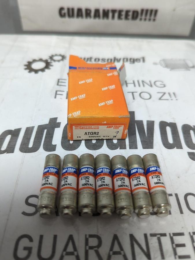 FERRAZ SHAWMUT,ATQR2,AMP TRAP 2 AMP FUSES LOT OF 7 NEW