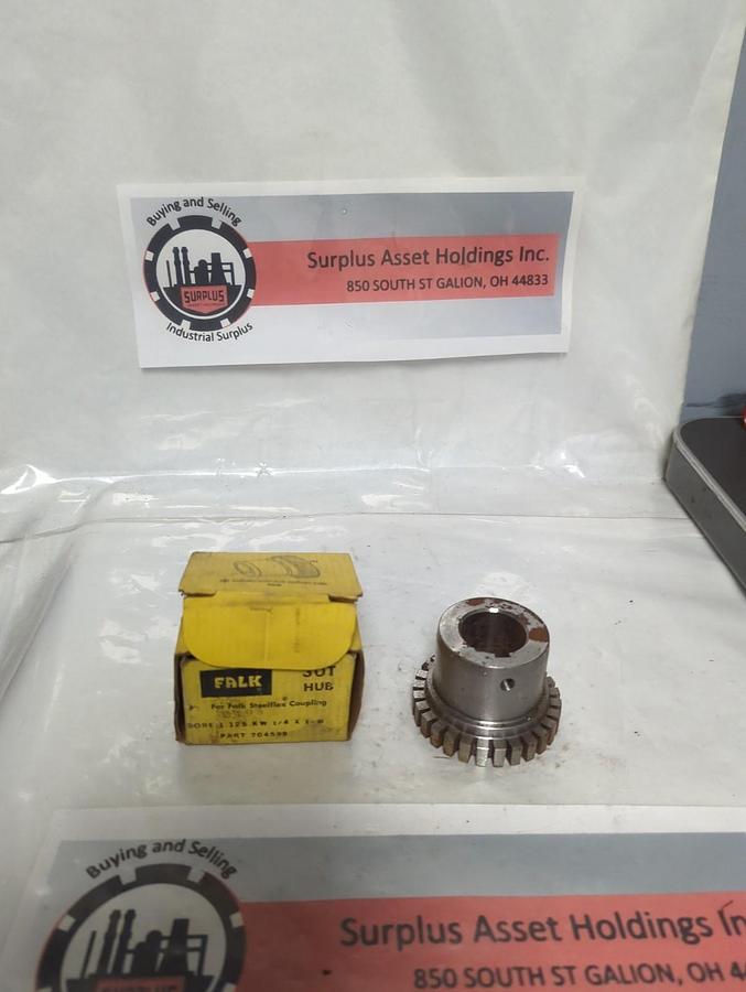 FALK,704599,30T HUB FOR STEELFLEX COUPLING 1,25 BORE 1/4 X 1/8 KW NOS