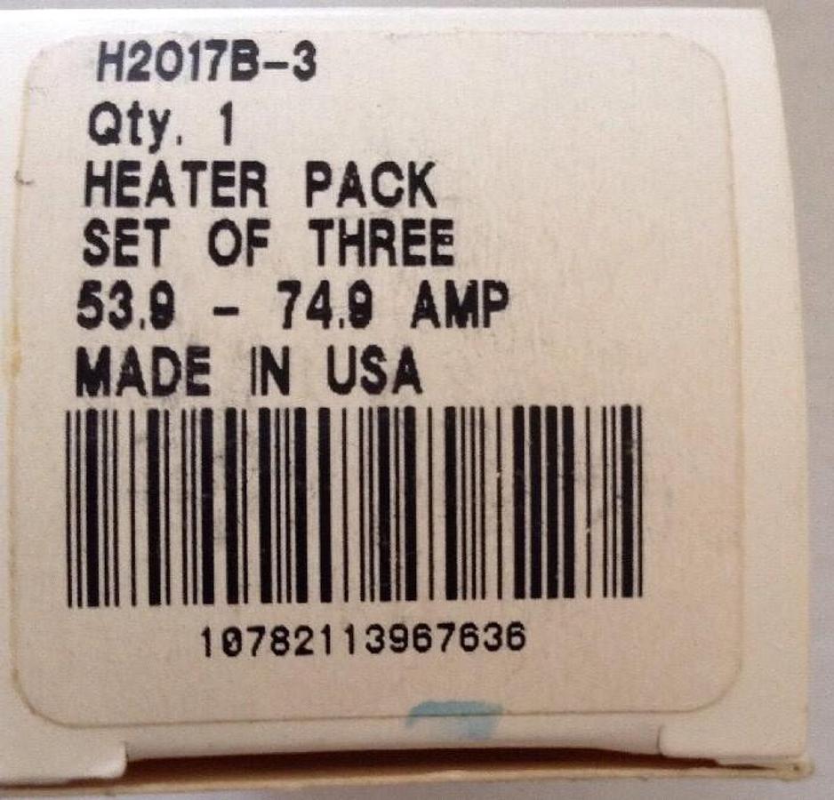 Cutler-Hammer,H2017B-3,Heater Pack