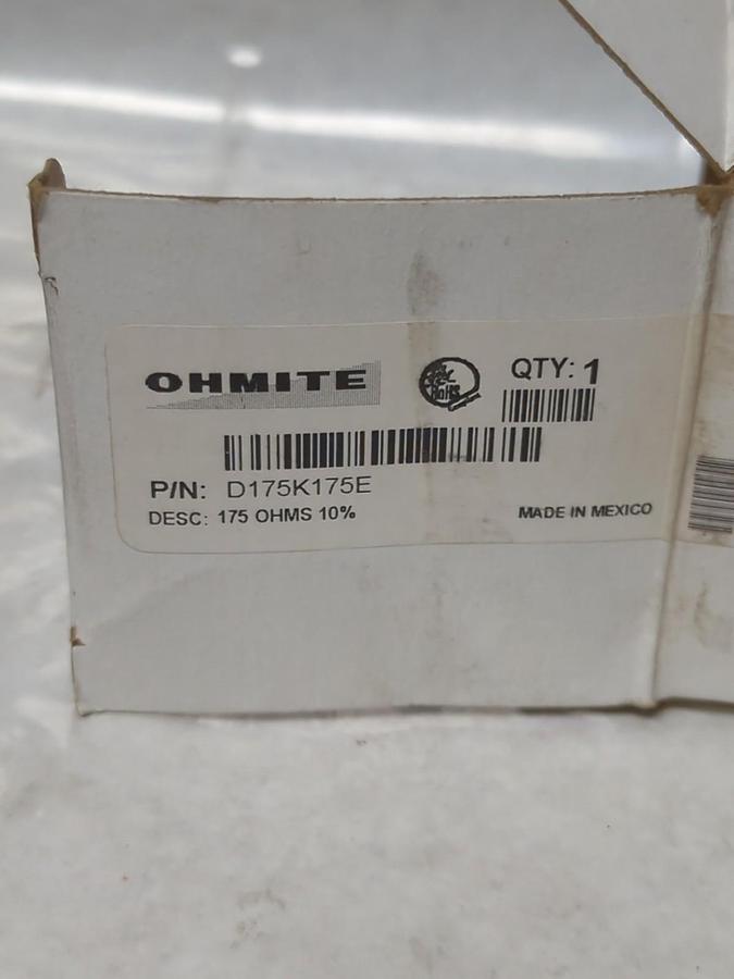 OHMITE,D175K175E,RESISTOR 175 OHMS 10% NOS