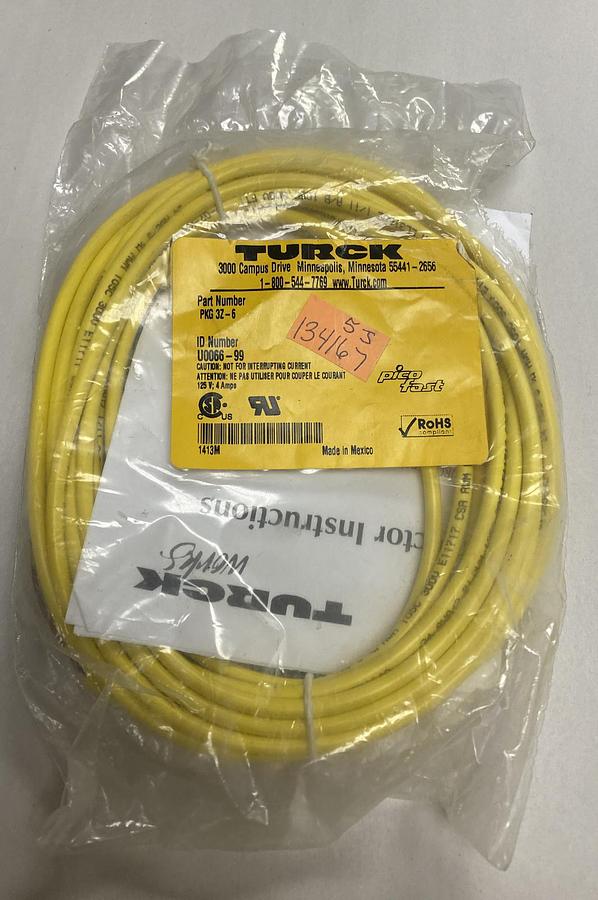 Used TURCK,PKG32-6,PICOFAST MOLDED CORDSETS