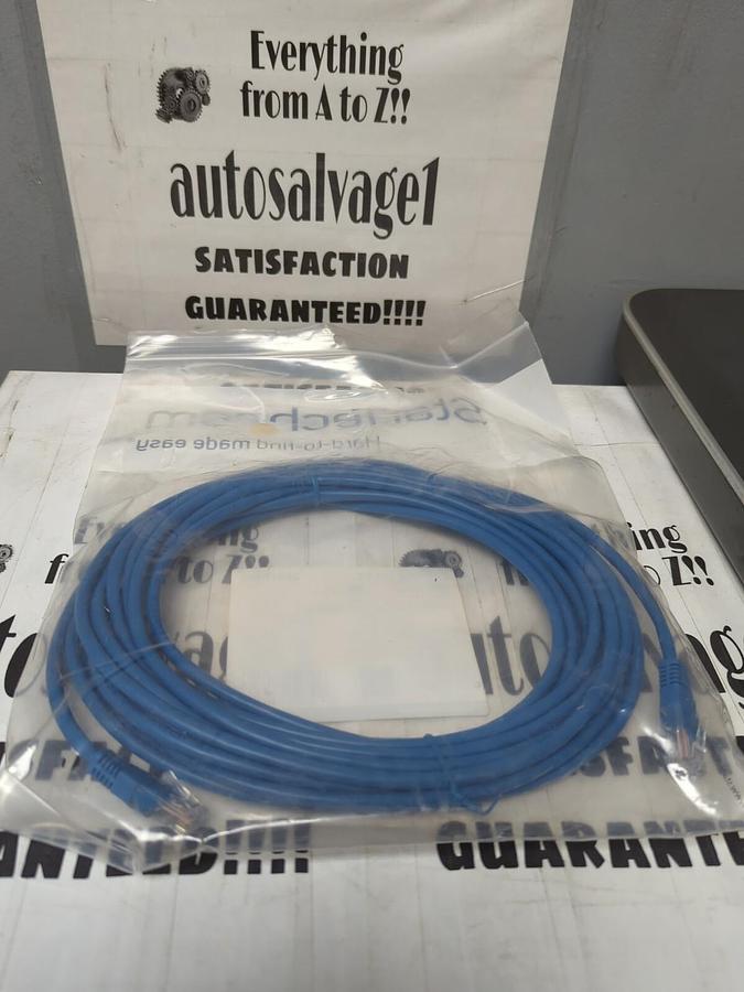 Used STARTECH,M45PATCH25BL,25FT CAT5E BLUE MOLDED UTP PATCH CABLE NEW
