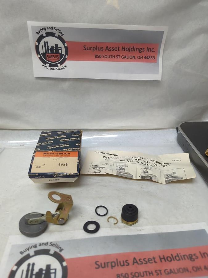 HONEYWELL MICRO SWITCH,6PA9,SWITCH ACTUATOR NOS