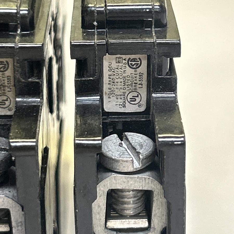 Used SQUARE D,QOU160,CIRCUIT BREAKER 60A 120/240V 1P LOT OF 7