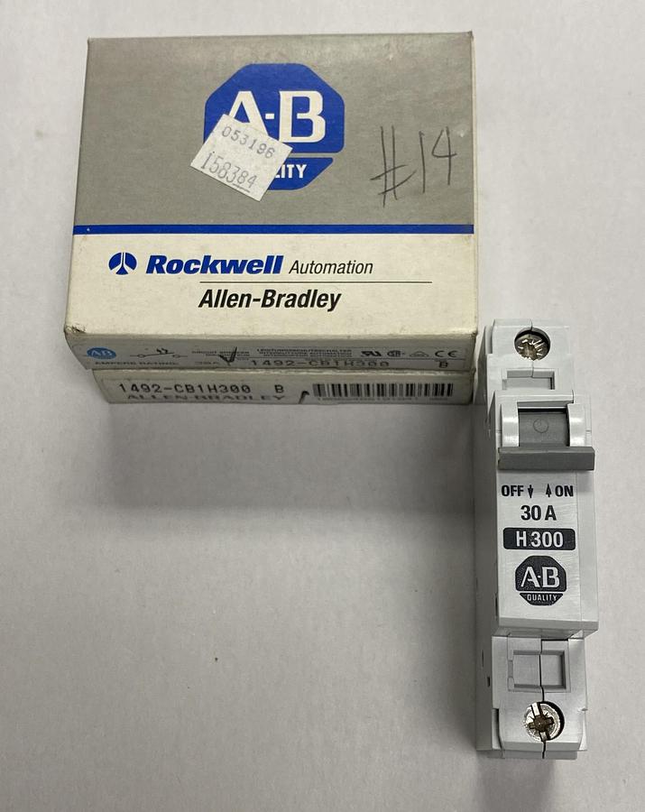 Allen Bradley,1492-CB1H300,Ser B Circuit Breaker Lot Of 2 NOS