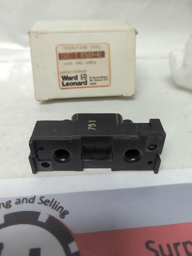 Used WARD LEONARD,C.07689-41,OPERATING COIL 480 VAC 60HZ NOS